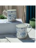 Porcelain Blue Flower Mug With Gift Box